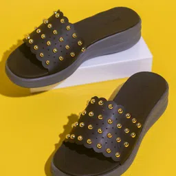 Inc 5 Embellished Open Toe Flatform Heels-0