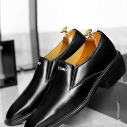 Bxxy Men Black Slip-On Formal Elevator Loafer-picture-24