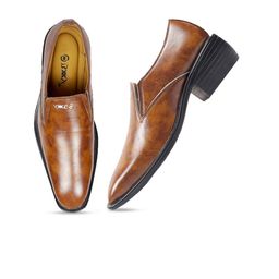 Bxxy Men Tan Slip-On Formal Elevator Loafer-image-27