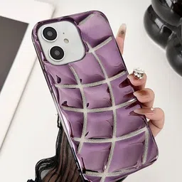 Luxury Kase LK142 Electroplated curved plaid Protective iPhone 11 Back Case-image-78