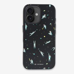 Chumbak Abstract Printed iPhone 16 Back Case Mobile Accessories-16