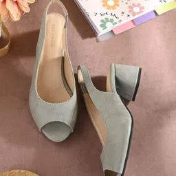 CLOG LONDON Block Peep Toes-12