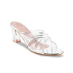 THE WHITE POLE Open Toe Block Heels-17