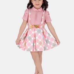 Peppermint Girls Checked Pinafore Dress-31