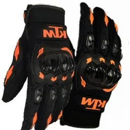 BAESD Men Patterned Leather Breathable Riding Gloves-image-12