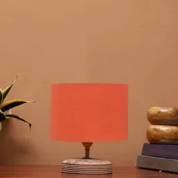 Devansh Orange Wooden Table Lamps-41
