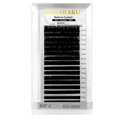 NAGARAKU Women Matte Black Laser Beehive Longer Lasting 16 Rows Eyelash Extension-41