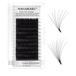 NAGARAKU Mega Volume 12 Rows Easy Fanning Auto Fans Eyelash Extension - Curl C-15