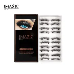 IMAGIC 10 Pairs Black Natural & Soft Handmade 3D False Eyelashes - L09-4
