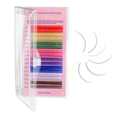 NAGARAKU Individual Colored Eyelash Extensions - Curl C-26