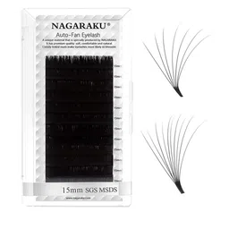 NAGARAKU Mega Volume 12 Rows Easy Fanning Auto Fans Eyelash Extension - Curl D-10