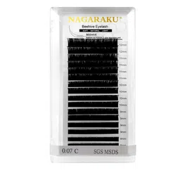 NAGARAKU Laser Beehive Longer Lasting 16 Rows Eyelash Extension - Curl C - 0.12/11-15