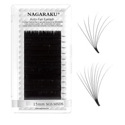 NAGARAKU Mega Volume 12 Rows Easy Fanning Auto Fans Eyelash Extension - Curl C-41