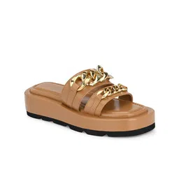 Delize Women Beige Open Toe Flats-image-91