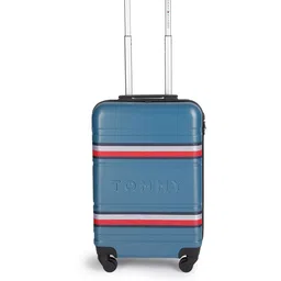 Tommy Hilfiger Brand Logo Textured Cabin Trolley Bag - 40 Litres-55