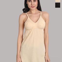 Aimly Pack Of 3 Cotton Bra Cum Long Camisoles-image-82