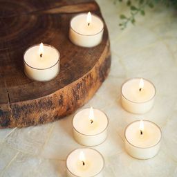 Pure Home and Living White 24-Pcs Antique Lace Tea Light Candles-image-54