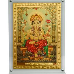 Hawai Gold-Toned and Red Shree Ganesh Acrylic Table Photo Frame-11