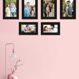 Art Street Set Of 6 Black Solid Individual Photo Frames-37