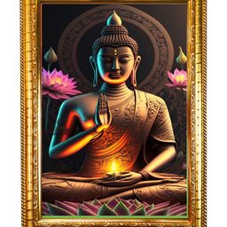 Hawai Gold-Toned Wooden Wall Photo Frame-image-63