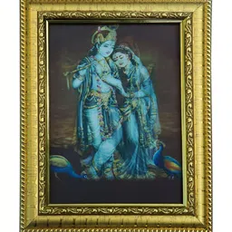 Hawai Gold-Toned & Blue 3D Wooden Wall Photo Frames-45