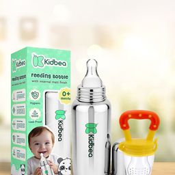 Kidbea Infants Set Of 3 Food Feeding Bottles-9