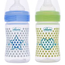 Chicco Pack Of 2 Blue & Green BPA Free Feeding Bottle-11