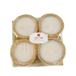 Sitara Crafts White 60 Pieces Diya Candles-image-16