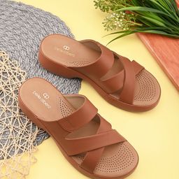 pelle albero Women Solid Work Open Back Block Sandals Heels-31