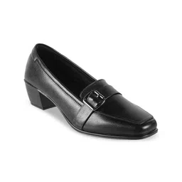 Mochi Square Toe Block Pumps With Closed Back-44