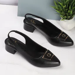 Carlton London Party Block Pumps with Buckles-14