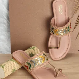 Anouk Embellished One Toe Flats-picture-45