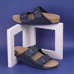 Metro Double Straps Open Toe Flats-36