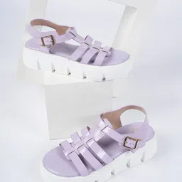 SAPATOS Strappy Open Toe Comfort Heels-15