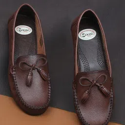 Zoom Shoes Women Comfort Insole Lightweight Leather Tassel Loafers-52
