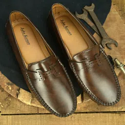 John Karsun Men Brown Loafers-picture-57