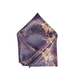 Blacksmith Men Purple and Gold toned Printed Pocket Squares-picture-44