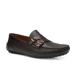 ROSSO BRUNELLO Men Textured Formal Monk Shoes-picture-23