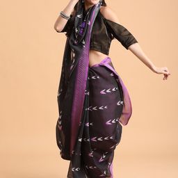 Sangria Women Black Sarees-image-42