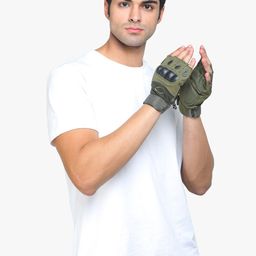 ELLIS Men Green Solid Hand Gloves-image-21