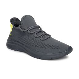 Flying Machine Men Grey Textile Walking Shoes-16