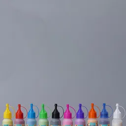 eCraftIndia Blue & Pink & Green 10 Pieces Rangoli Color Bottles-27