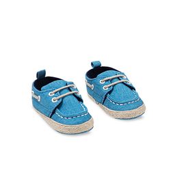 Baby Moo Kids Blue Booties-35