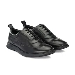 LEGWORK Men Leather Formal Brogues-image-71