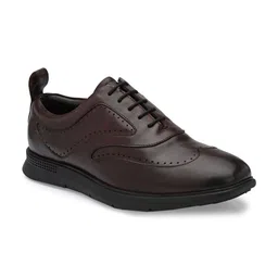 LEGWORK Men Leather Formal Brogues-image-59