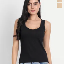 Aimly Pack Of 3 Non-Padded Cotton Camisoles-image-77
