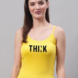 FBAR Typography Printed Non-Padded Cotton Camisole-image-27