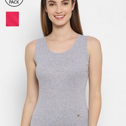 Floret Women Pack Of 2 Solid Cotton Camisoles-image-42
