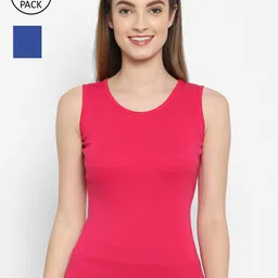 Floret Women Pack Of 2 Solid Cotton Camisoles-image-86