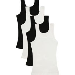 Bodycare Girls Pack Of 4 Pure Cotton Camisoles-56